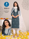 Titli 2 By Kaya Rayon Slub Kurti With Bottom Dupatta Orders In India